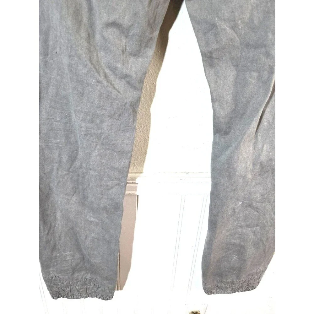 True Religion Mens Gray Jeans Pants Size 36 Embroidered Casual Streetwear